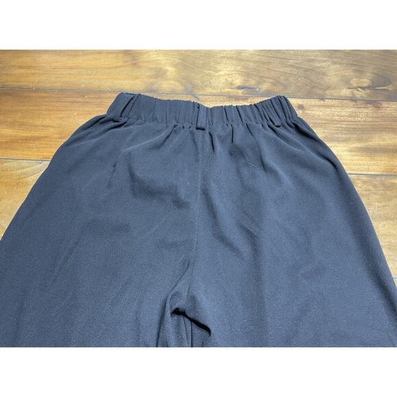 Halara Black High Waist Pleated Pants Wide Leg Flowy Pockets Size Small Petite - Picture 6 of 9